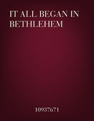 It all Began in Bethlehem SATB choral sheet music cover Thumbnail